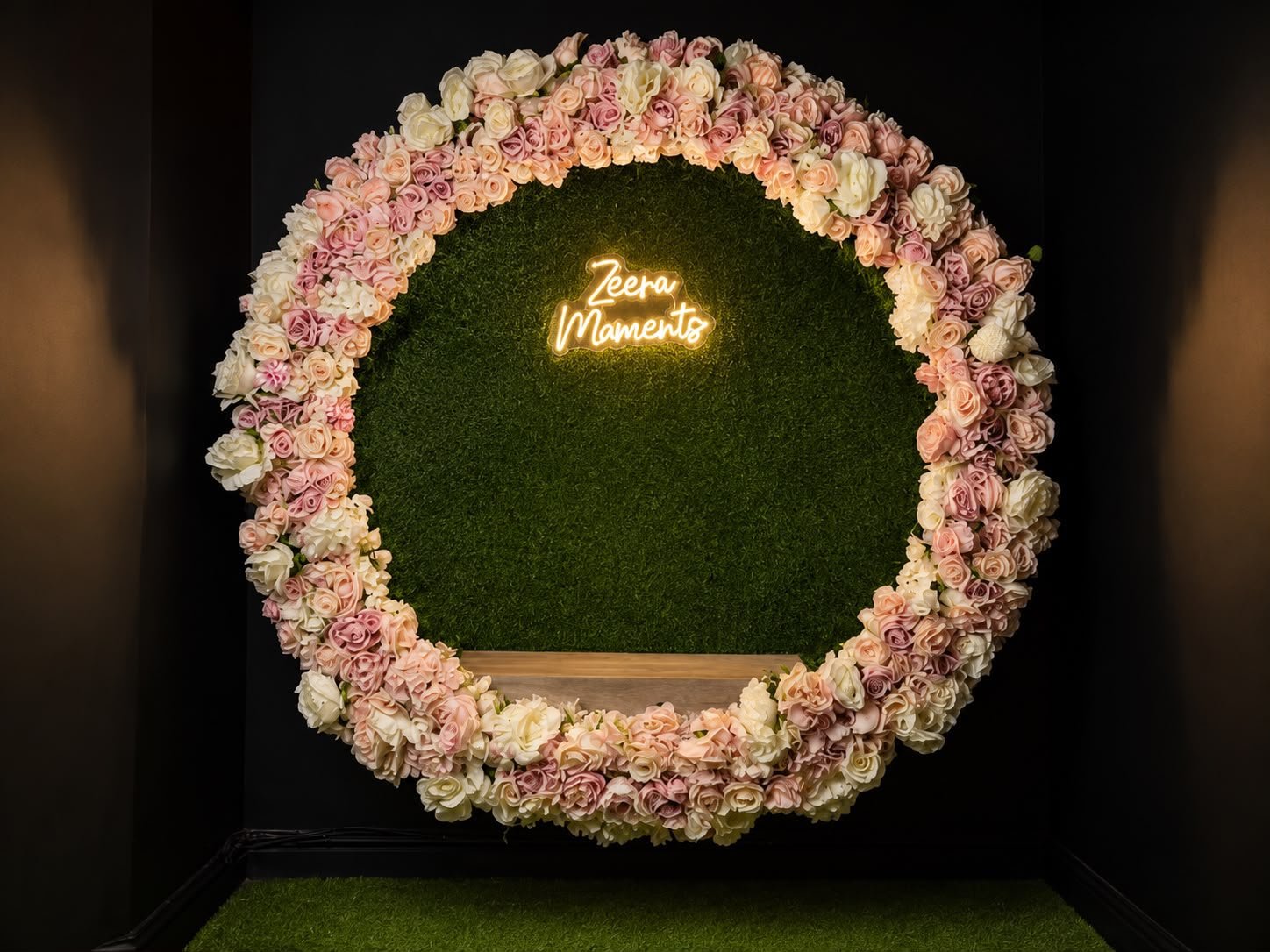 Zeera Moments photo backdrop